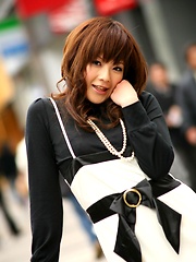 Japanese whore is enjoying the fame of a model photographed