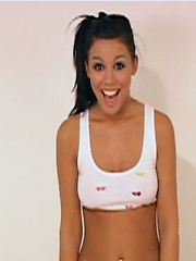 The delicious teen Destiny Moody gets happy stripping to the oldies