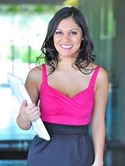 Adrianna shows off her tits