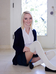 White. innocent, young teen looking, Sammi Danniels was tired of her regular piano lesson so she started fucking around with her piano instructor. Too bad he laid the law on her smashing her inside out, and putting his big old dick all over her small mou